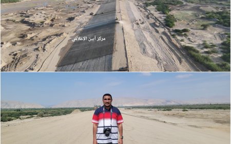 خلال زيارتنا لمشروع إنشاء سد حسان بأبين .. عمل متقن يستدعي الاشادة