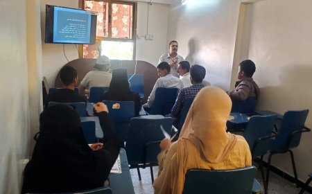 قسم الصحافة والنشر الإلكتروني في كلية الإعلام ينظم دورة تدريبية لطلاب المستوى الثاني