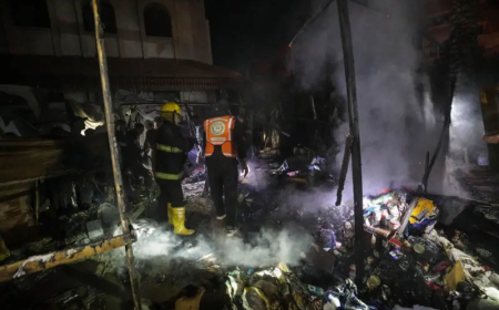 عاجل.. أستشهاد نحو 57  وإصابة 100 آخرين في قصف إسرائيلي لمربع سكني شمال قطاع غزة فجر اليوم.