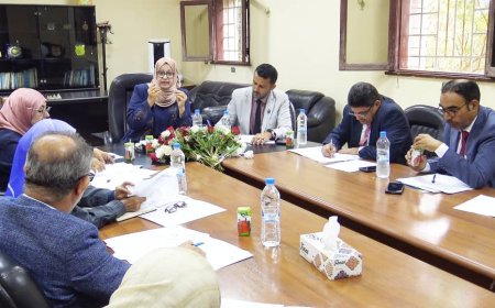 مجلس الإعتماد الأكاديمي وضمان جودة التعليم العالي يعقد اجتماعه الدوري بجامعة تعز.