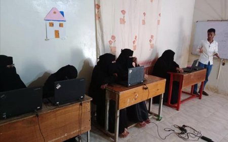 مركز رعاية وتدريب وتأهيل المعاقين في أبين يقيم دورة تدريبية للهيئة الإدارية في مجال الحاسوب