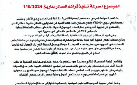 انتقالي أحور يطالب بدخول قوات أمنية لحفظ الأمن والاستقرار بالمديرية.