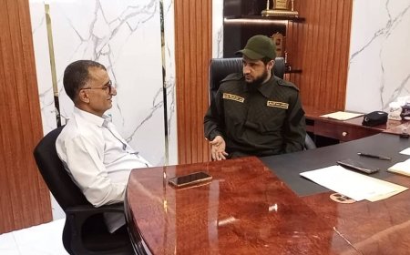 مدير أمن لحج يلتقي وكيل المحافظة لبحث تحديات المرحلة