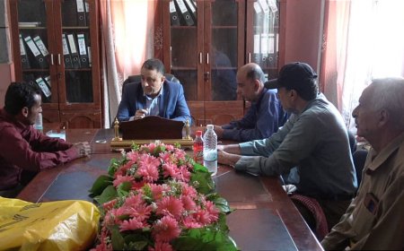 نائب محافظ ابين يلتقي مدير عام مديرية زنجبار