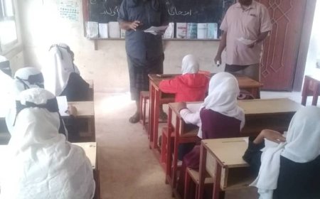 نائب تربية ميفعة يتفقد سير الامتحانات بمدرستي الرملة الخضراء ومدرسة لمصون