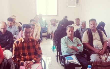 هيئة الإغاثة والأعمال الإنسانية تنظم ورشة عمل عن أساسيات الأعمال الإنسانية والإغاثية في أبين