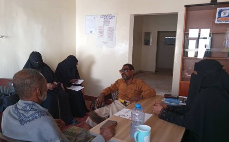 جمعية الأمل للمكفوفين بمحافظة أبين تعقد اجتماعها الدوري لشهر نوفمبر