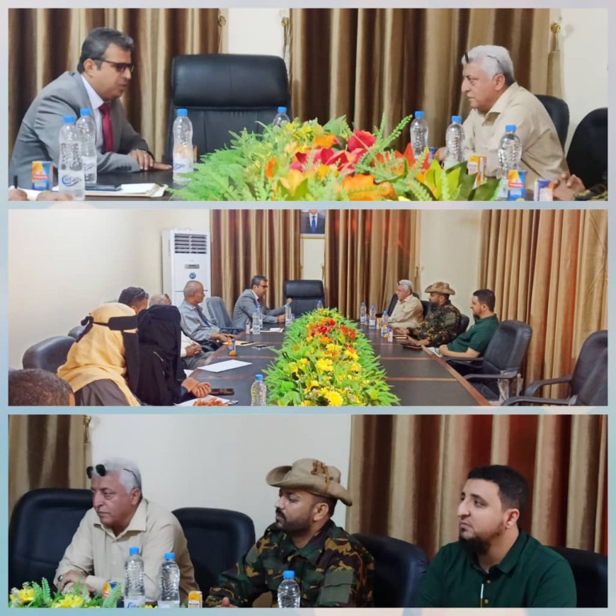 رئيس هيئة المواصفات والمقاييس ومدير عام أمن المنطقة الحرة بعدن يبحثان سبل التنسيق المشترك