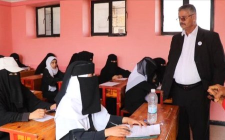 الوكيل الجبري يدشن امتحانات الفصل الدراسي في عدد من مدارس الضالع