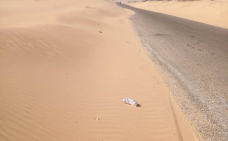 الرمال المتحركة تعيق الحركة في الخط الدولي شبوة حضرموت والسلطة برضوم تطلق مناشدة عاجلة