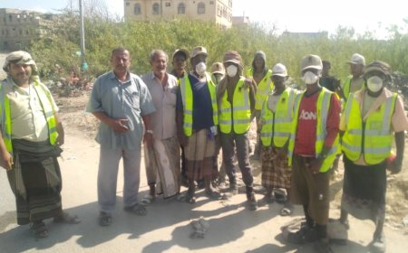 رئيس القيادة المحلية للإئتلاف الوطني الجنوبي بمديرية لودر يلتقي بمدير صندوق النظافة