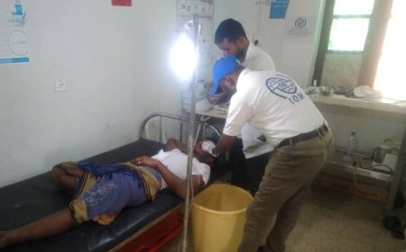 المركز الصحي بئر علي لم يتوقف ويقدم خدماته الصحية للمواطنين ومدير المركز يحذر من الشائعات المغرضة