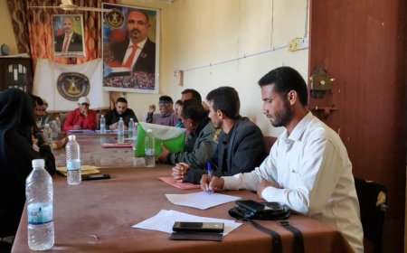 تنفيذية إنتقالي مديرية الحصين تعقد اجتماعها الدوري الأول لشهر ديسمبر 