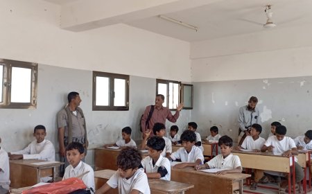 فريق التوجيه التربوي بلودر يتابع سير الامتحانات في مدارس الحميشة