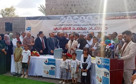 وزير الصحة يدشن الحملة الوطنية الطارئة للتحصين ضد مرض الكوليرا