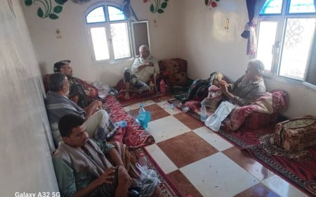 قيادة مديرية المقاطرة تطمئن على الحالة الصحية لنائب رئيس المجلس الأعلى للمقاومة الشعبية