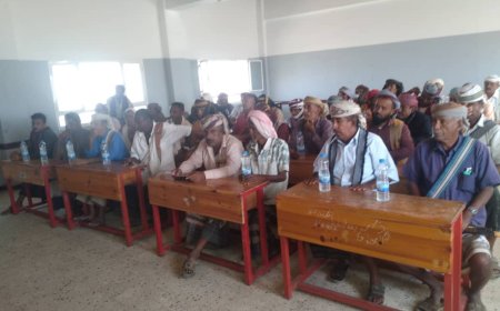 انتقالي أحور ينظم ندوة سياسية بمناسبة الذكرى الخامسة لاستشهاد  الشيخ سالم الساحمي