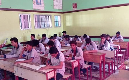 تواصل الاختبارات الفصلية للعام الجاري بثانوية صبر لحج