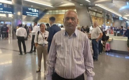 باجميل يصل الدوحة لخوض انتخابات الاتحاد اليمني لكرة القدم