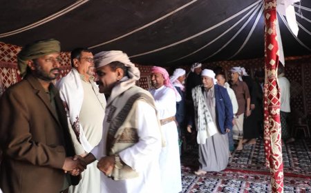رئيس حلف قبائل حضرموت يستقبل أعضاء من كتلة حضرموت النيابية و الشورى وجمع من المناصب والمقادمة  والمشايخ والوجهاء