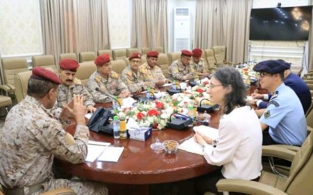نائب رئيس الأركان يناقش مع السفيرة الفرنسية مستجدات الأوضاع في اليمن.