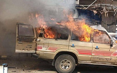 عاجل: إنفجار سيارة وسط مدينة تعز