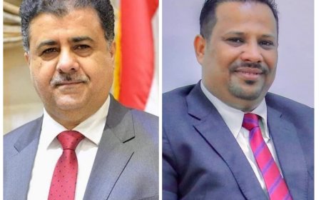 العميد السعيدي يهنئ الشيخ أحمد العيسي بمناسبة إعادة انتخابه رئيساً للاتحاد العام اليمني لكرة القدم