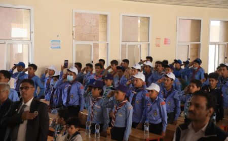 الكشافة والمرشدات في تعز تختتم حملة النظافة بندوة