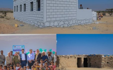 مدير عام مديرية لودر يفتتح مدرسة امجحوة مديرية لودر