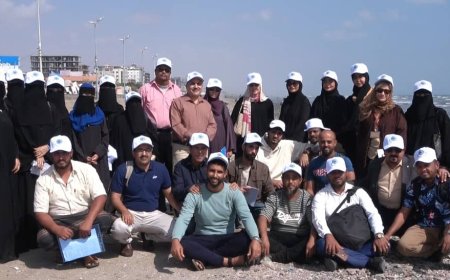 35 مشاركاً يختتمون ورشة تدريبية لتقييم النفايات البحرية على شواطئ عدن