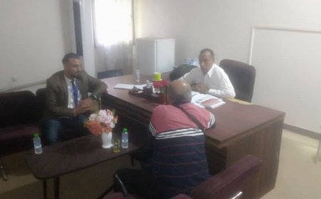 مدير عام مستشفى الأمراض النفسية والعصبية بعدن يلتقي مدير عام مستشفى الأمراض النفسية بتعز