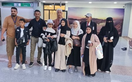 بعثة مدارس النهضة الأهلية بأبين تغادر إلى القاهرة للمشاركة في مسابقة دولية للحساب الذهني
