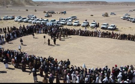 عرض قبلي مهيب في هضبة حضرموت احتفاء بذكرى الهبة الحضرمية 20 ديسمبر