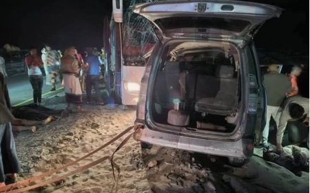 أبين.. منطقة دوفس تشهد  حادث مروري مروع أسفر عن وفاة ثلاثة وإصابة أثنين 