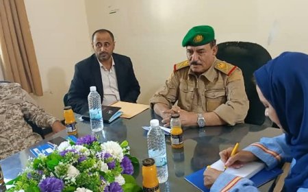 محافظ الضالع يناقش مع منظمة الأوتشاء احتياجات المحافظة التنموية والإنسانية