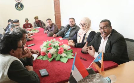 رئيس انتقالي الضالع يستقبل فريق من هيئة الإغاثة والأعمال الإنسانية