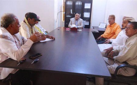 أمين عام محلي ابين يلتقي رئيس مجلس إدارة شركة النسر العالمية للتجارة والتعدين المحدودة 