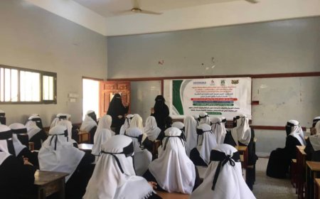 جمعية الطموح لرعاية وتأهيل المعاقات حركيا تنفذ 8 جلسات توعوية في مراكز و جمعيات ذوي الإعاقة وبعض مجمعات الثانوية للبنات بالمكلا 