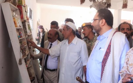فريق التواصل بالمجلس الانتقالي الجنوبي يزور متحف حبان للموروث الشعبي
