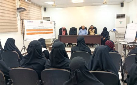تدريب 16 قابلة من المحافظات المستهدفة حول المشورة في تغذية الرضع وصغار الأطفال بعدن