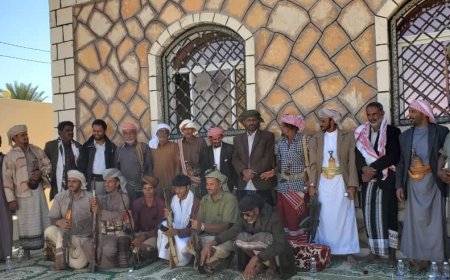قيادات حلف قبائل حضرموت تستقبل وفدًا من السادة بيت محمد