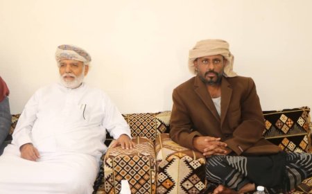 الشيخ بن حبريش يستقبل اللواء أحمد قحطان