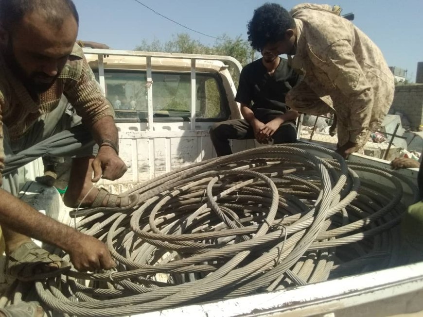 لودر.. حملة امنية ناجحة خلالها تم العثور على اسلاك كهرباء ضغط عالي