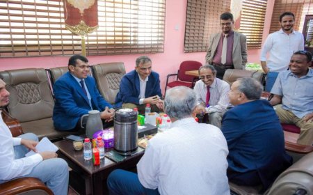 وزير الدولة محافظ العاصمة عدن يناقش مع رئيس جامعة عدن جملة من القضايا الأكاديمية