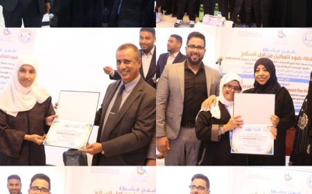 /الشاعري و د/نجوى يفتتحان المعرض التسويقي لاعمال التحف الحرفية و الرسومات التشكيلية المعبرة عن السلام