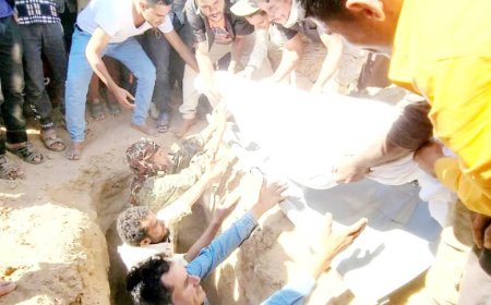 قيادة اللواء الثاني مشـاة تُشيع الشهيد البطل أسامة الفقيه إلى مثواه الأخير في حجر الضالع