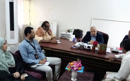 مدير عام مكتب الصحة يزور مستشفى الأمراض النفسية والعصبية بعدن