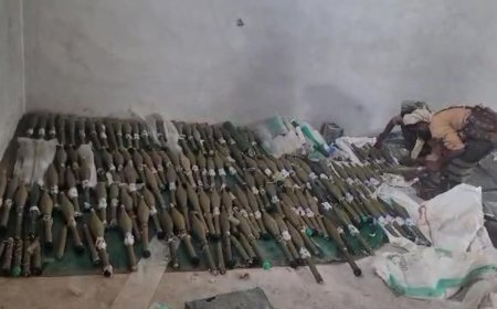 قوات درع الوطن تضبط شحنة أسلحة ومتفجرات في ساحل العارة قرب باب المندب