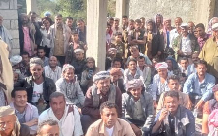 تعز.نحالين يعقدون لقاء موسع حول مشروع تربية النحل.