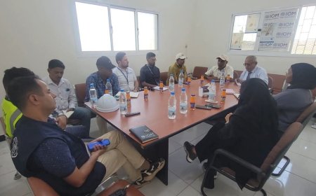 القاضي والمشرعي يبحثان مع المنظمة الدولية للهجرة تدخلاتهم في مخيمات النازحين بحيس